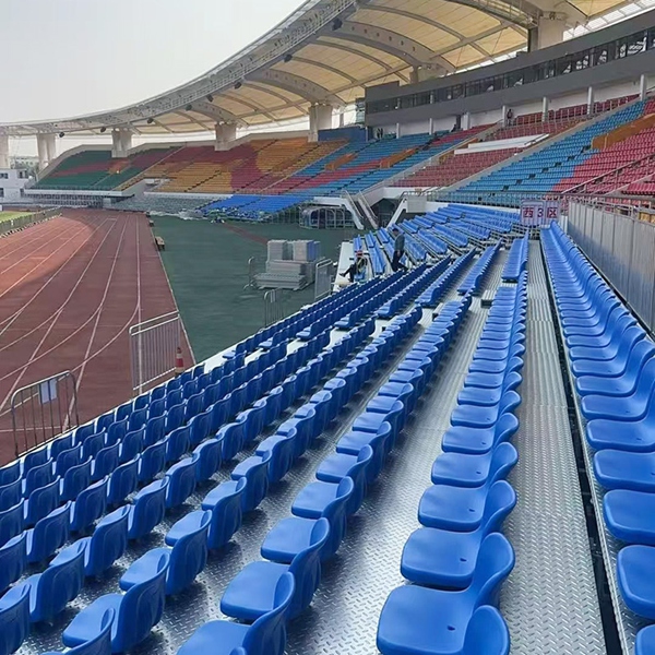 Product Introduction: Outdoor Fixed Spectator Seating Introducing the Outdoor Fixed Spectator Seating system, a heavy-duty seating solution engineered specifically for open-air environments. Designed to withstand harsh weather conditions wh